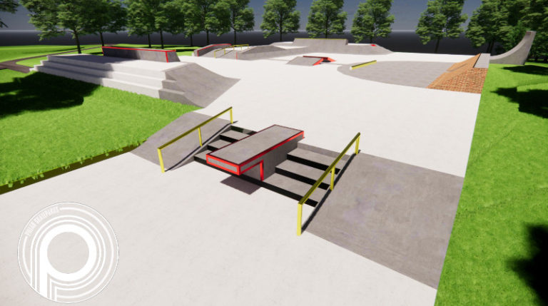 Skatepark in Easterwood Park in W Baltimore